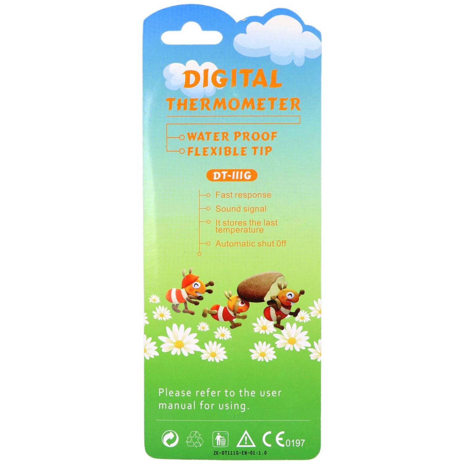 Termométro Flexible DT-11G Perro Empaque Con 1 Pieza