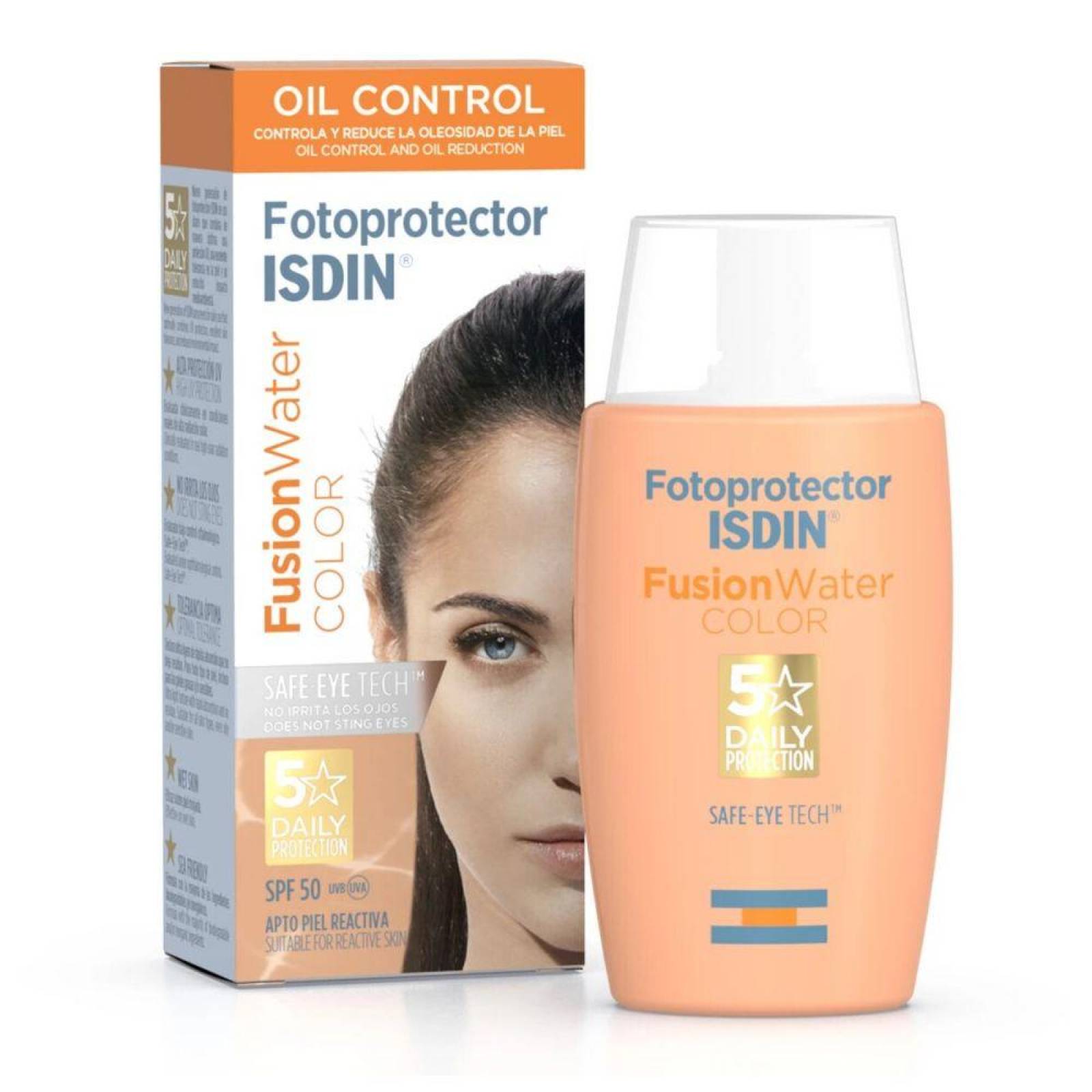 Fotoprotector Isdin 50+ Fusion Water Color Caja Con Frasco C 