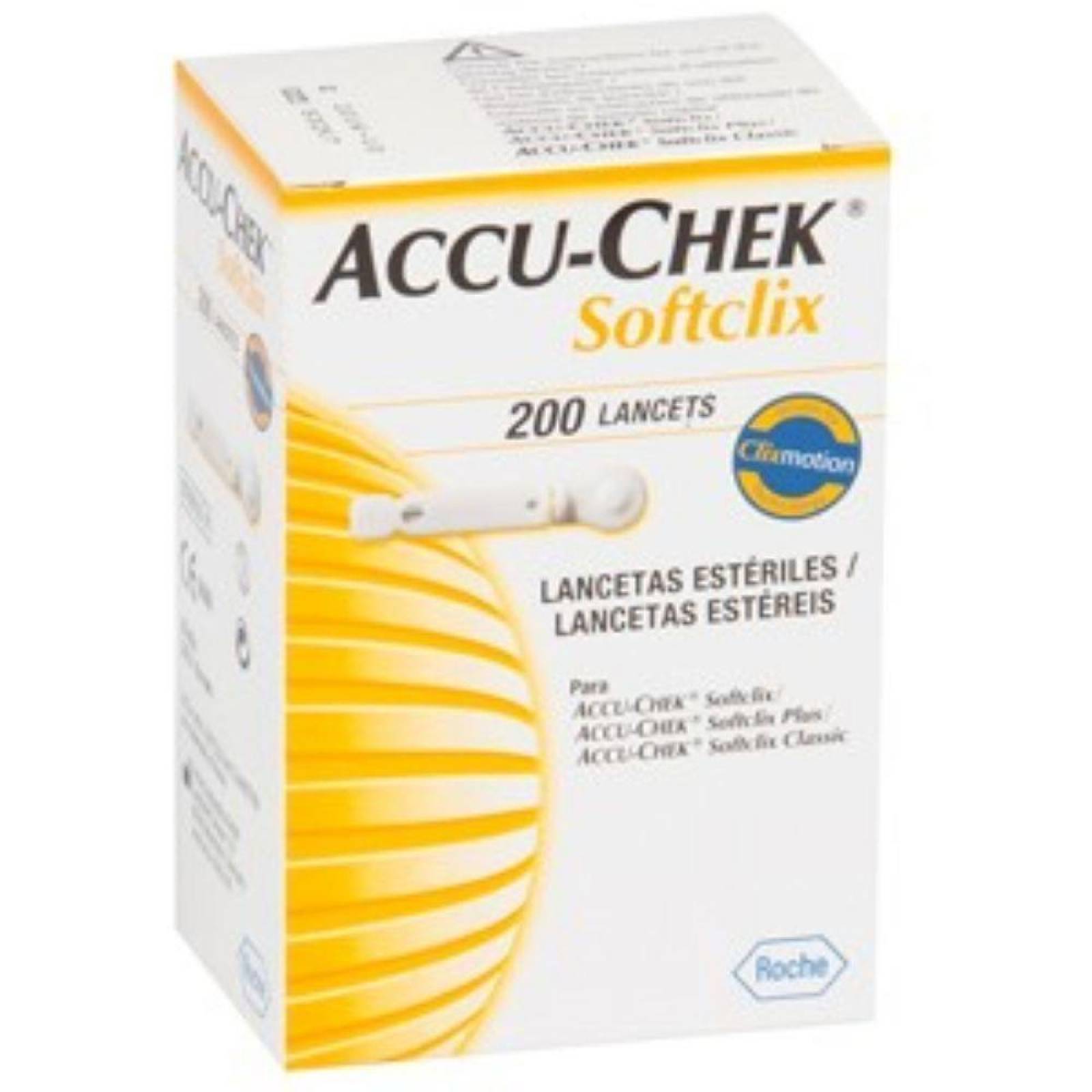 Accu Chek Softclix Lancetas Caja Con 200 Piezas 
