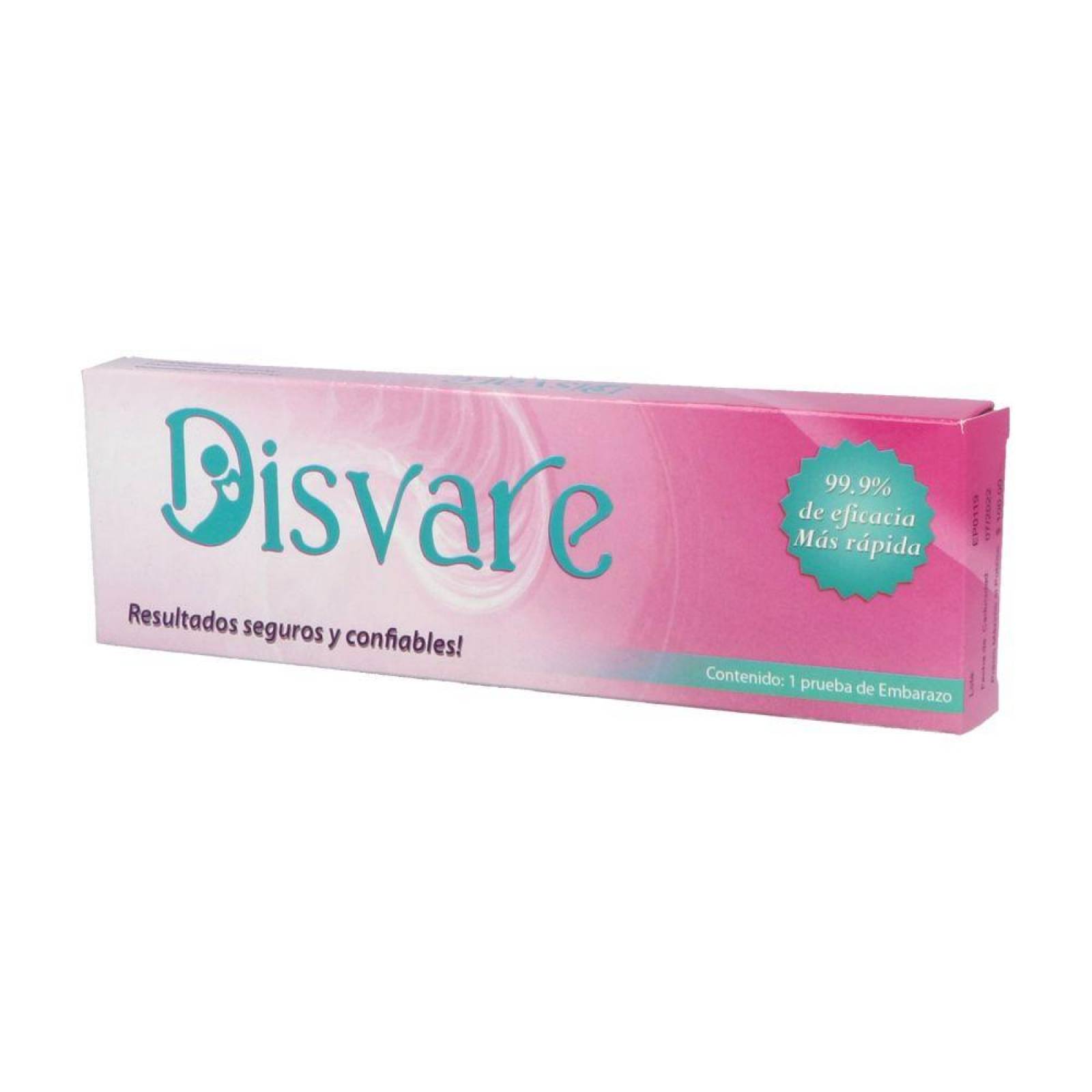 Disvare Prueba De Embarazo Caja Con 1 Pieza 