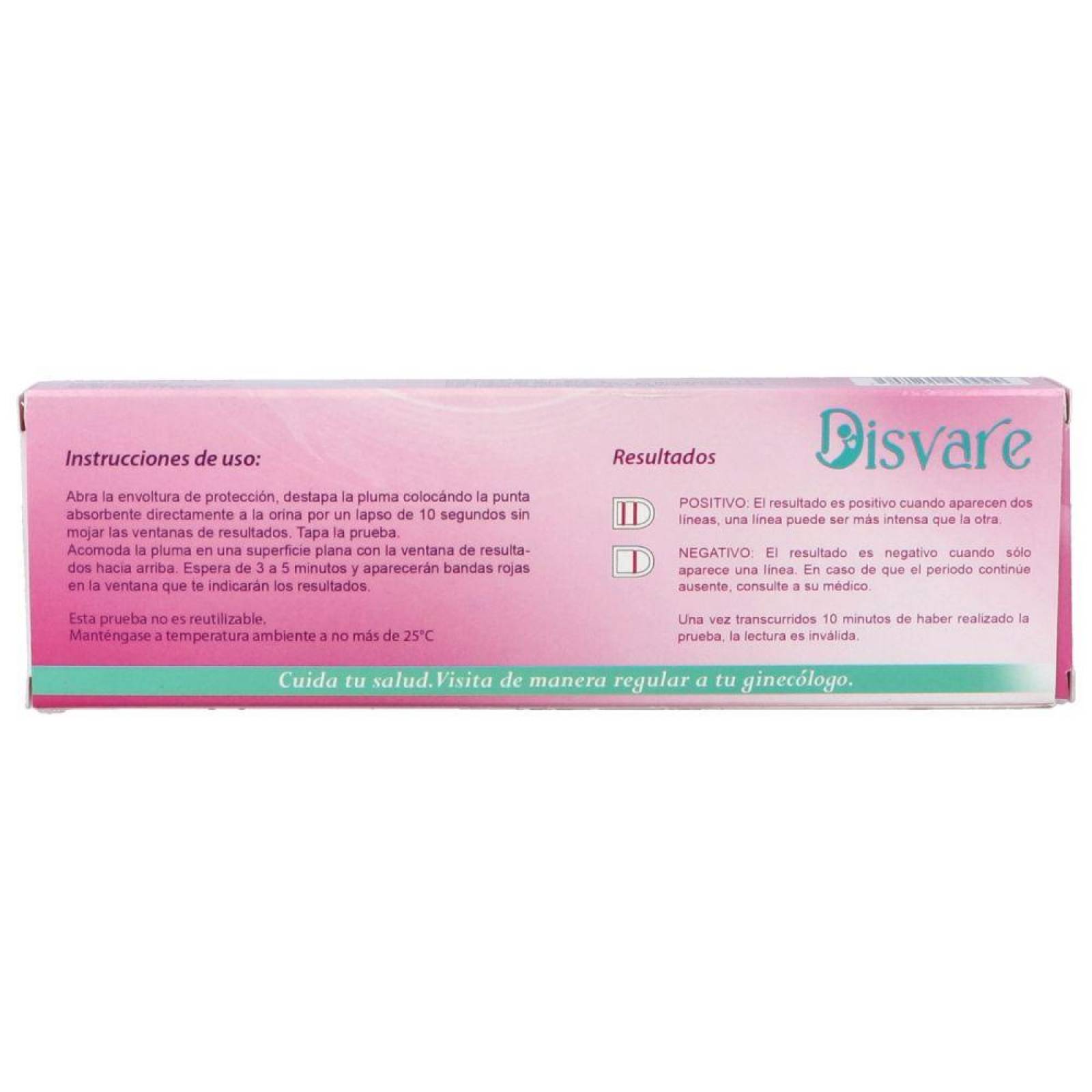 Disvare Prueba De Embarazo Caja Con 1 Pieza 