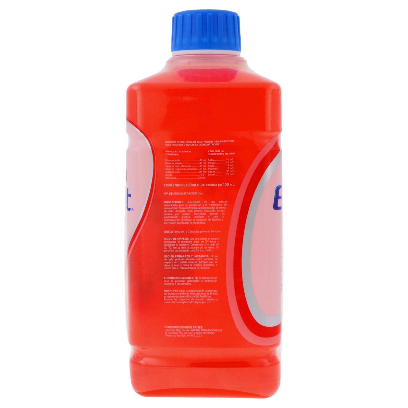Electrolit Suero Rehidratante Botella Con 1150mL Sabor Fresa 
