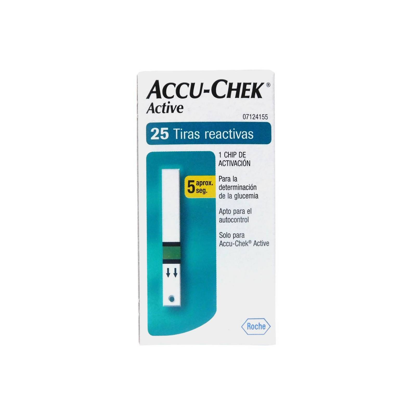 Tiras Reactivas Accu Chek Active Con 25 Piezas 