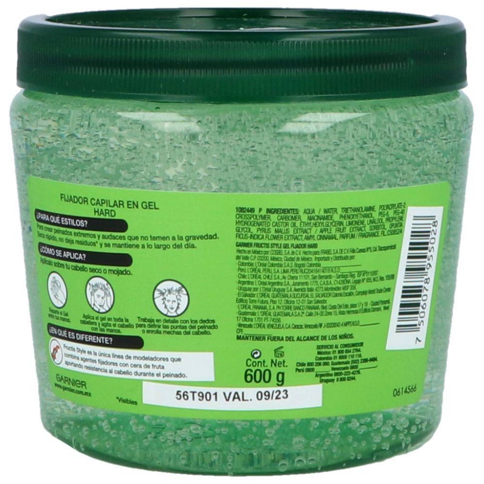 GEL FRUCTIS STYLE HARD TARRO CON 600 G 