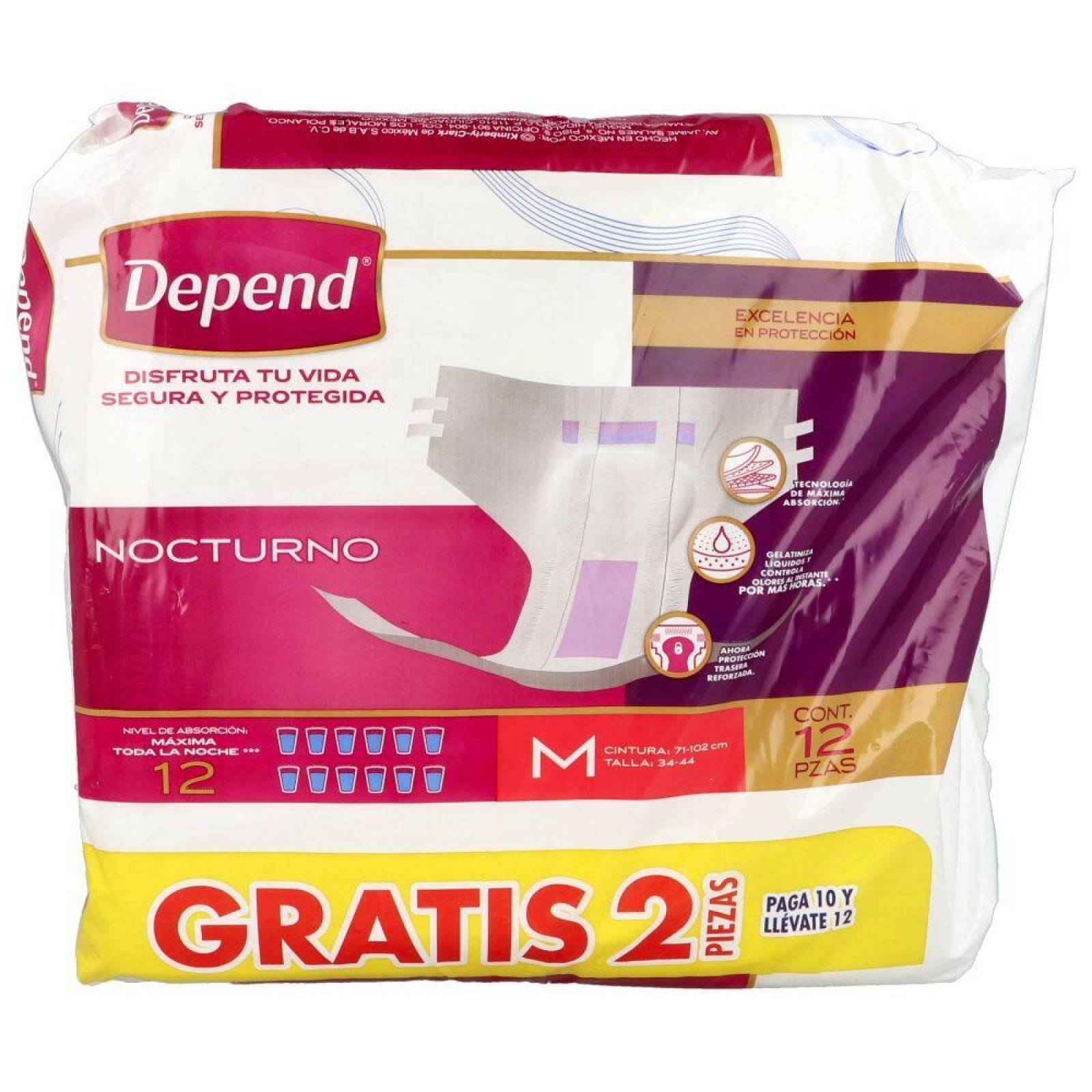 CALZ DEPEND NOC AD MED 34-44 1 