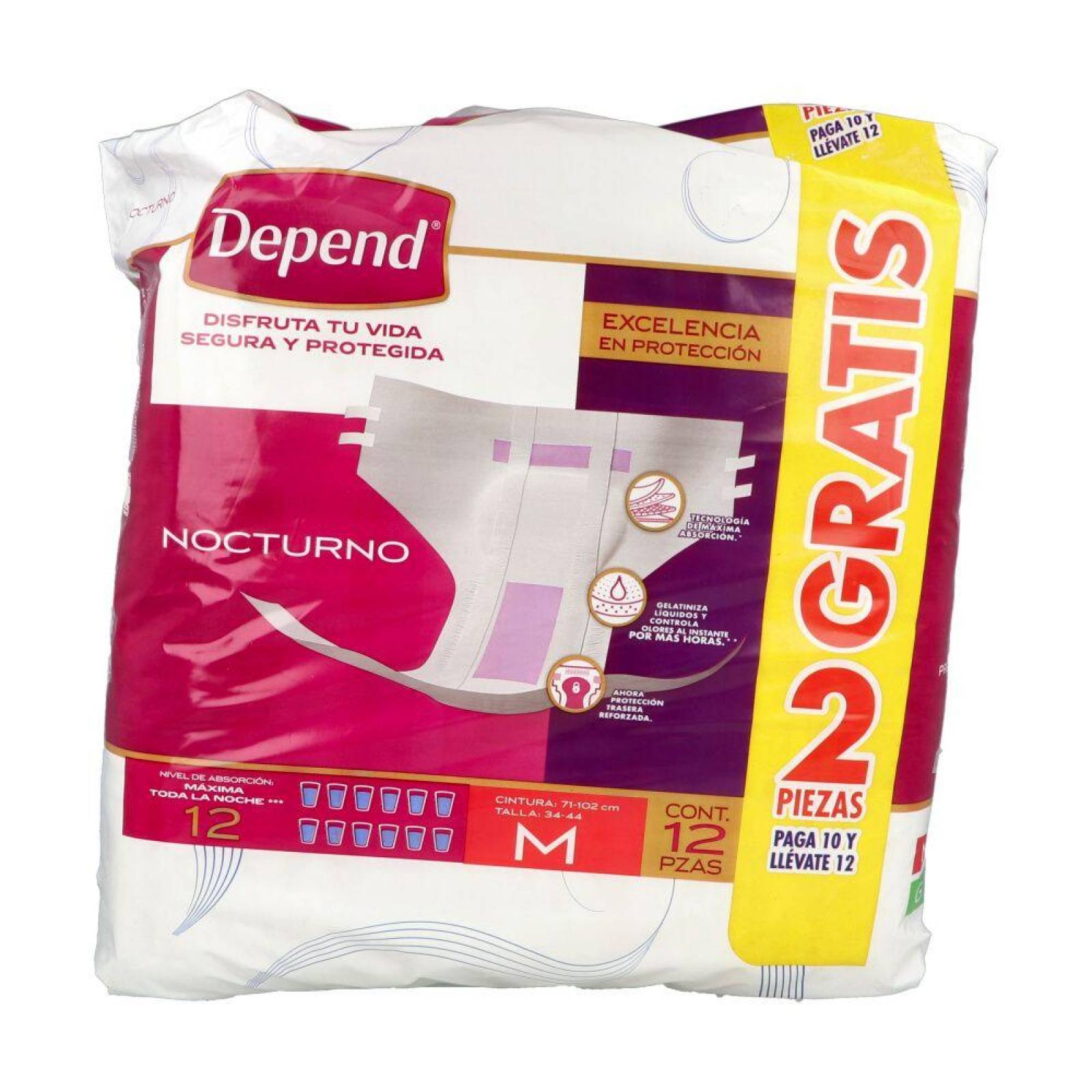 CALZ DEPEND NOC AD MED 34-44 1 