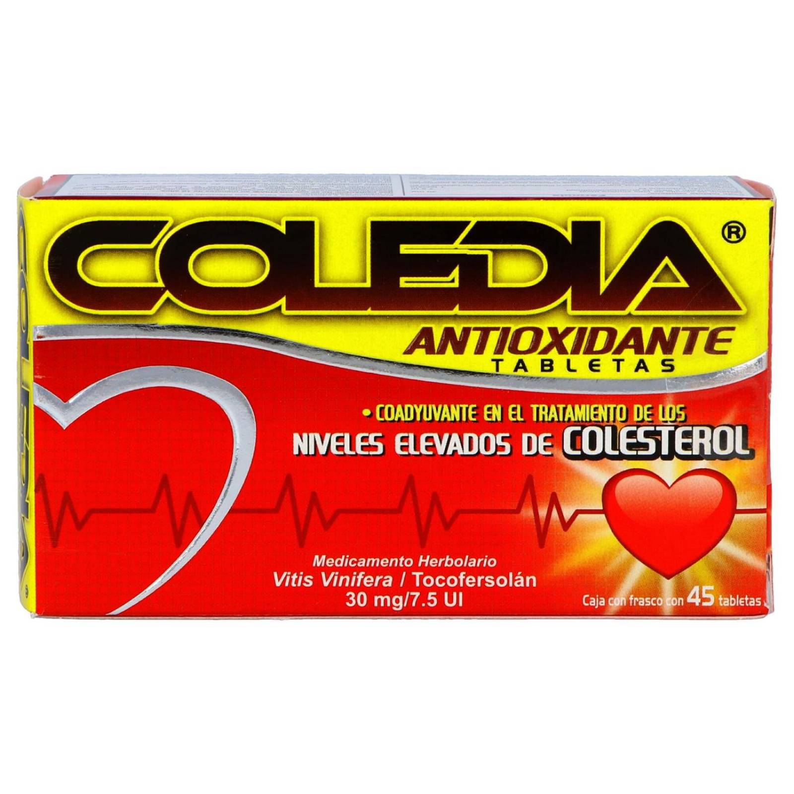Coledia Antioxidante Caja Con 45 Tabletas 