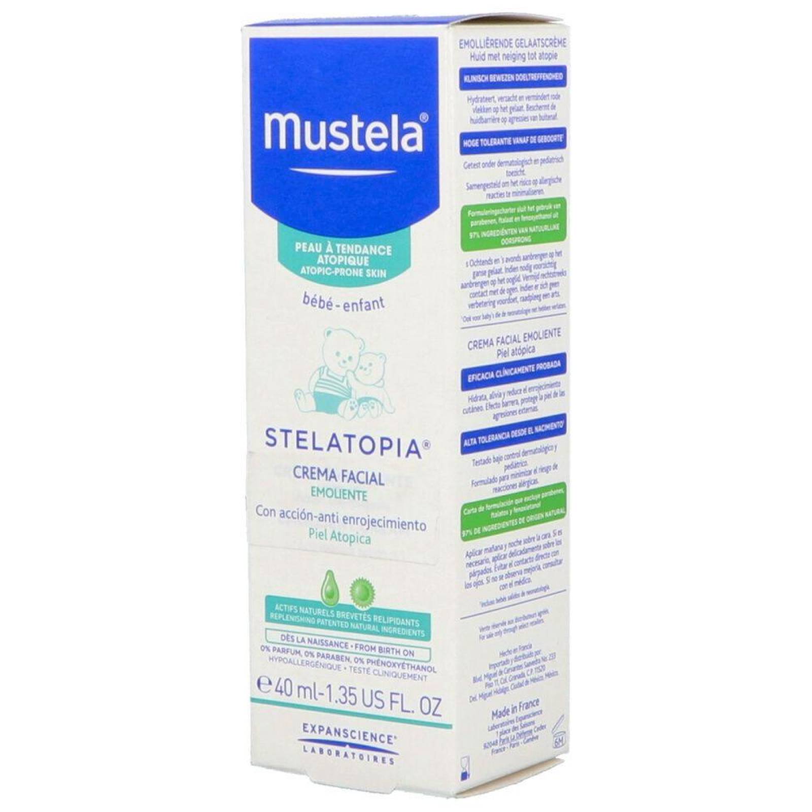 Mustela Crema Emoliente Facial Con 40 mL 