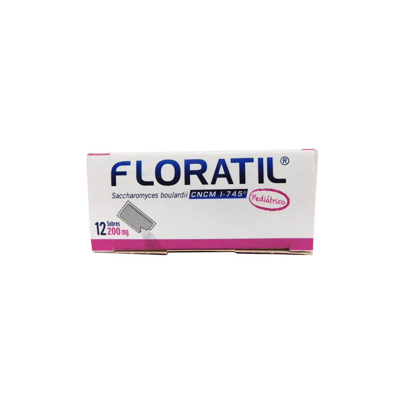 Floratil Pediátrico 200 mg Caja Con 12 Sobres Polvo 