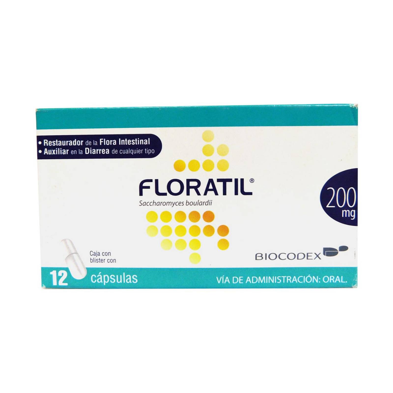 Floratil 200 mg Caja Con 12 Cápsulas 