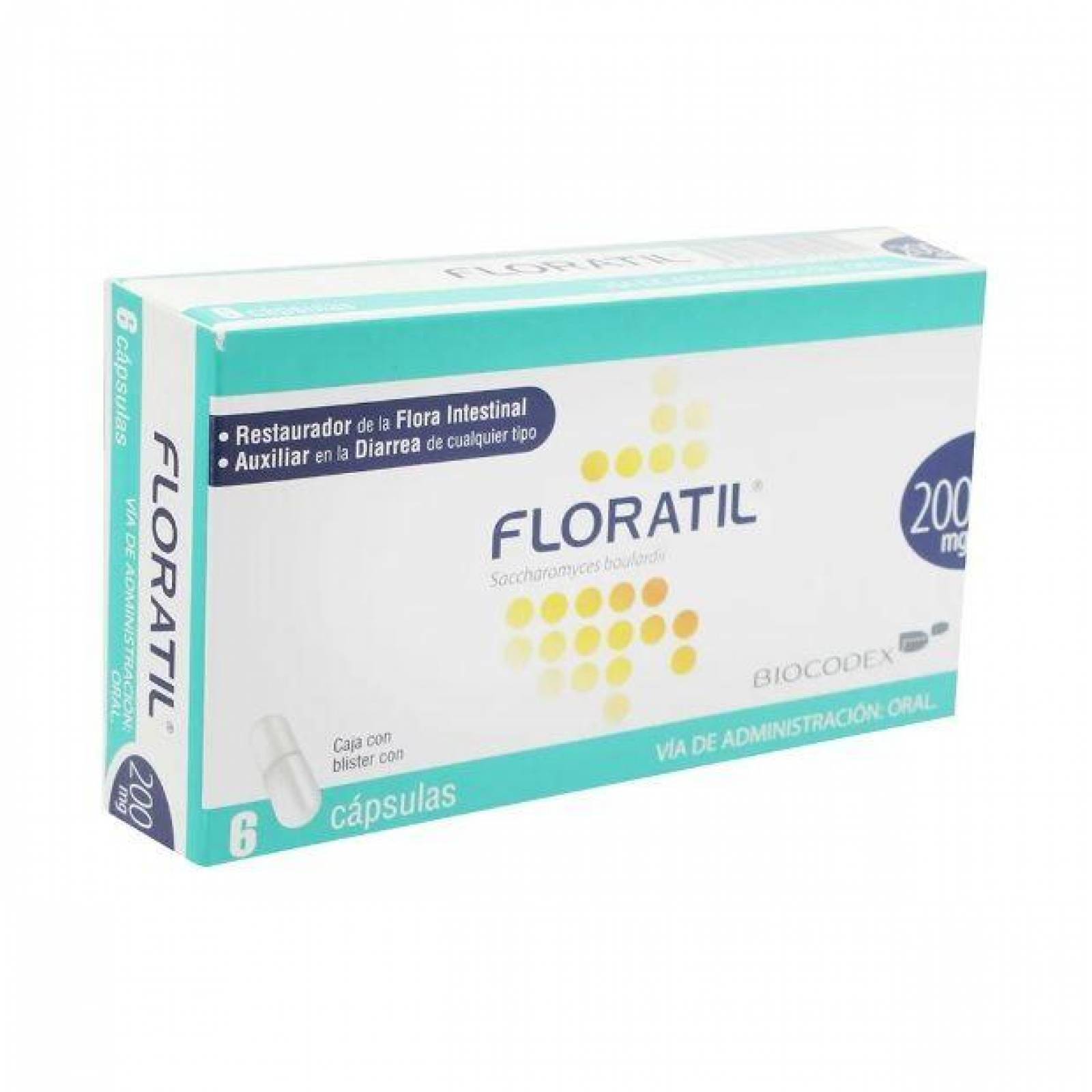 Floratil 200 mg Caja Con 6 Cápsulas 