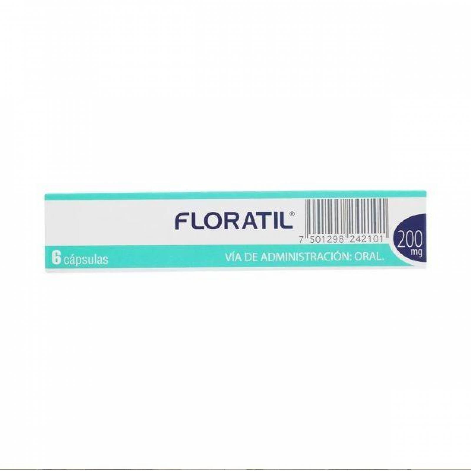 Floratil 200 mg Caja Con 6 Cápsulas 