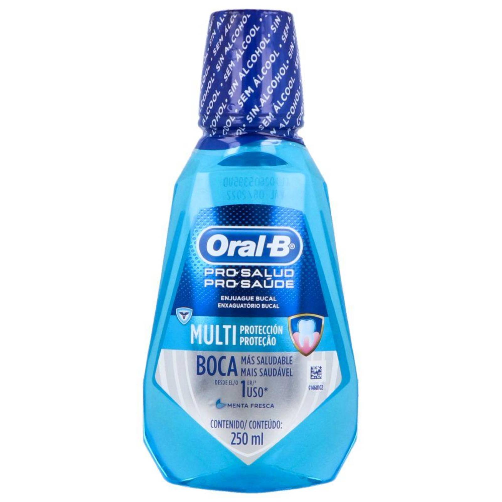 ORAL B PRO SALUD ENJUAGUE BUCAL FRASCO CON 250 ML SABOR A MENTA FRESCA 