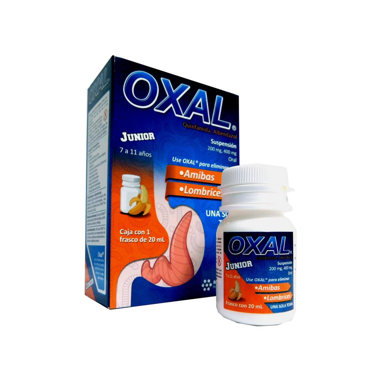Oxal Junior 200 mg/400 mg Caja Con Frasco De 20 mL 