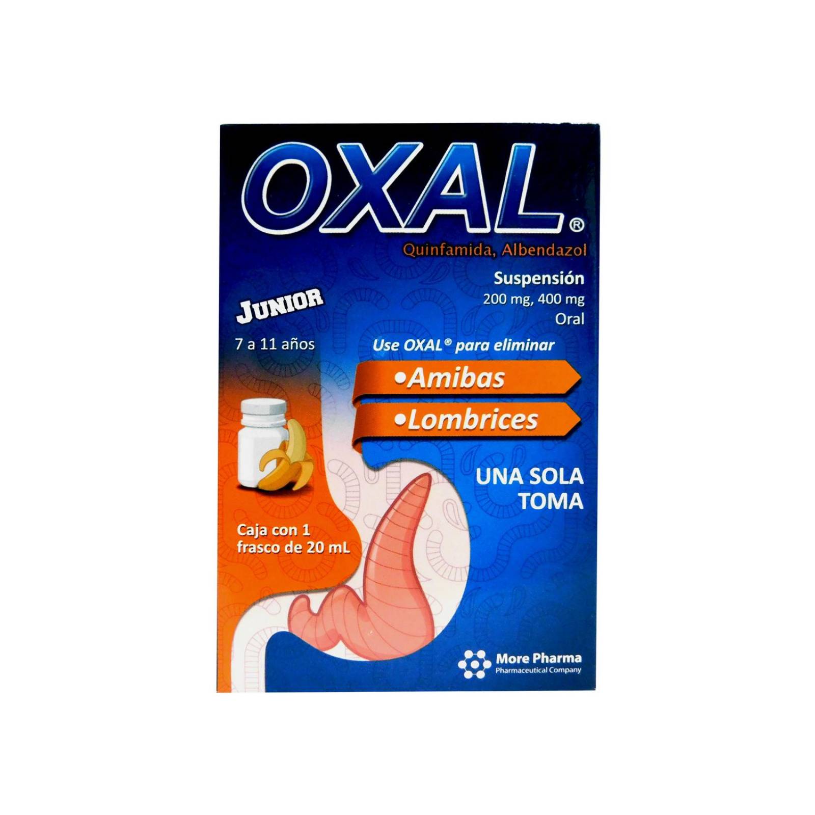 Oxal Junior 200 mg/400 mg Caja Con Frasco De 20 mL 