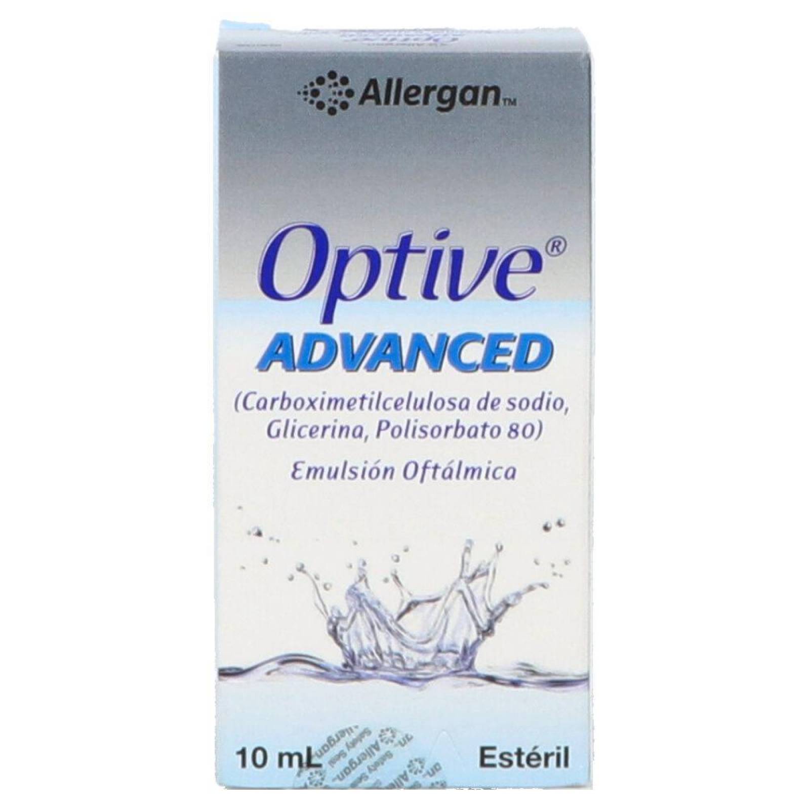 Optive Advanced Solución Oftálmica Estéril Caja Con Frasco Con 10 mL 