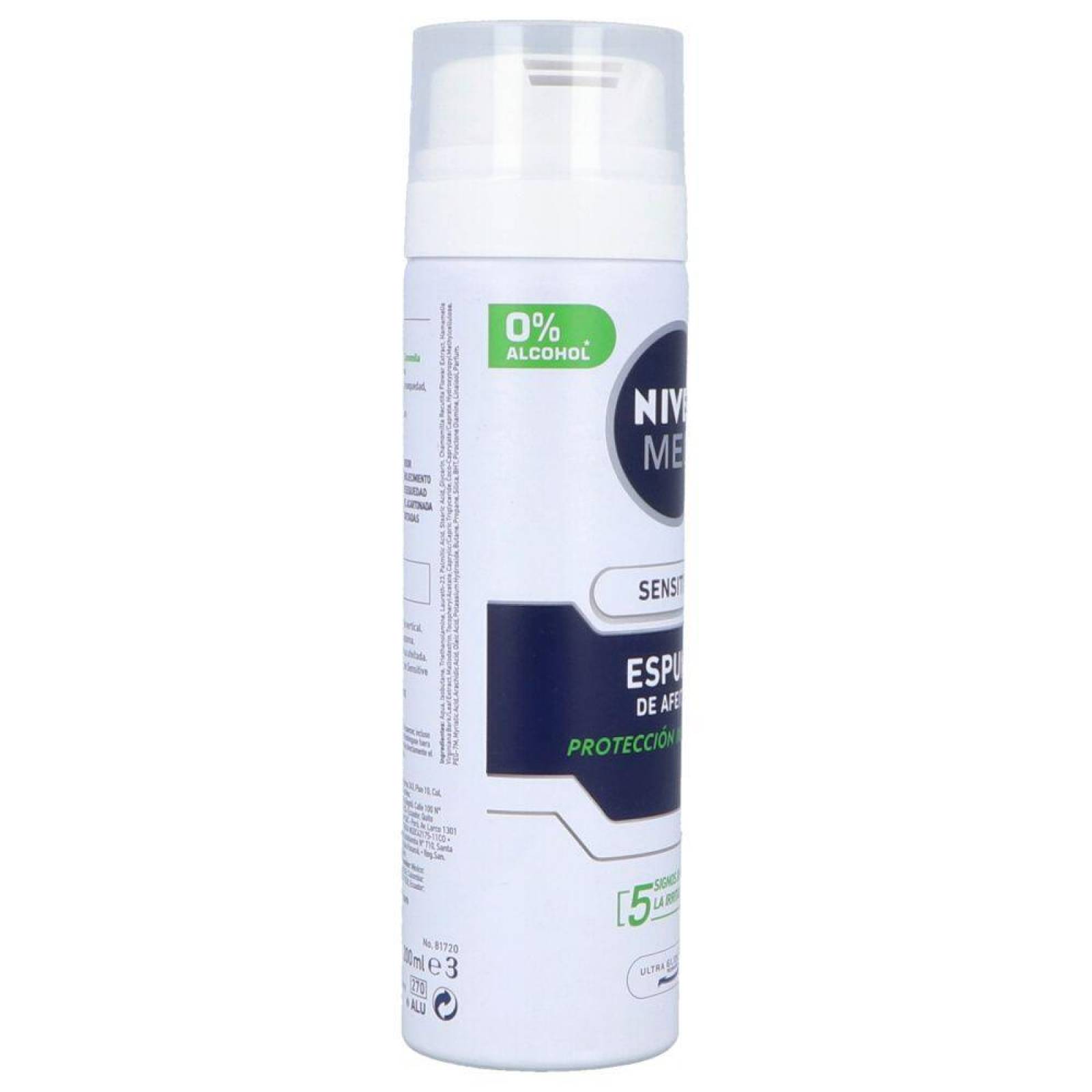 Nivea Men Sensitive Frasco Con 200 mL Espuma De Afeitar 