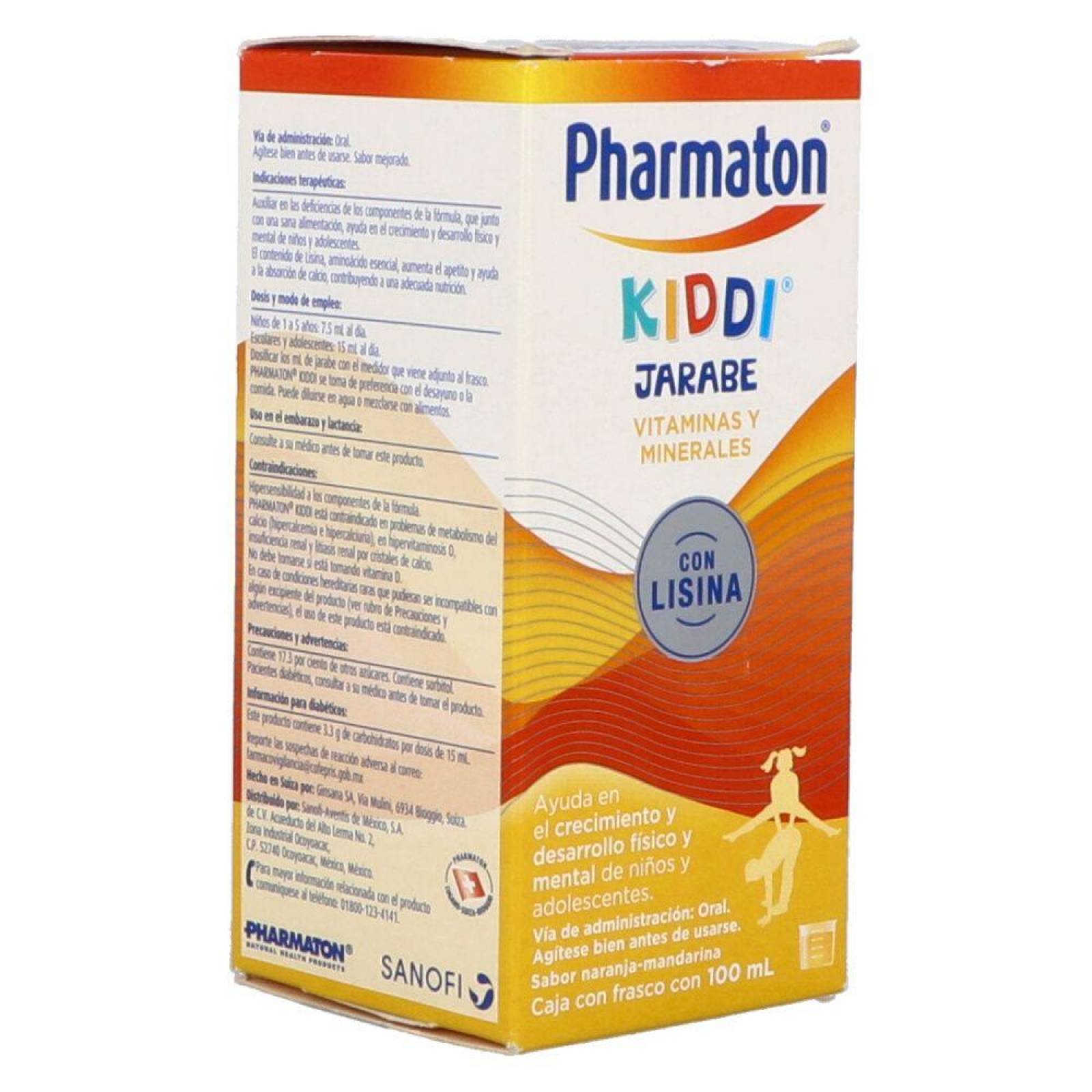 Kiddi Pharmaton Jarabe Caja Con Frasco Con 100 mL 