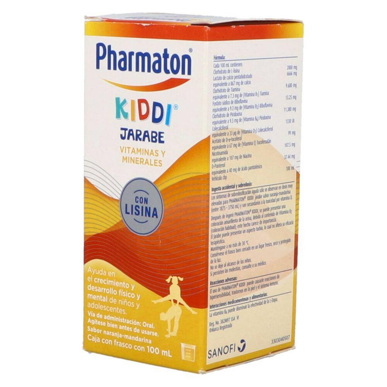 Kiddi Pharmaton Jarabe Caja Con Frasco Con 100 mL 