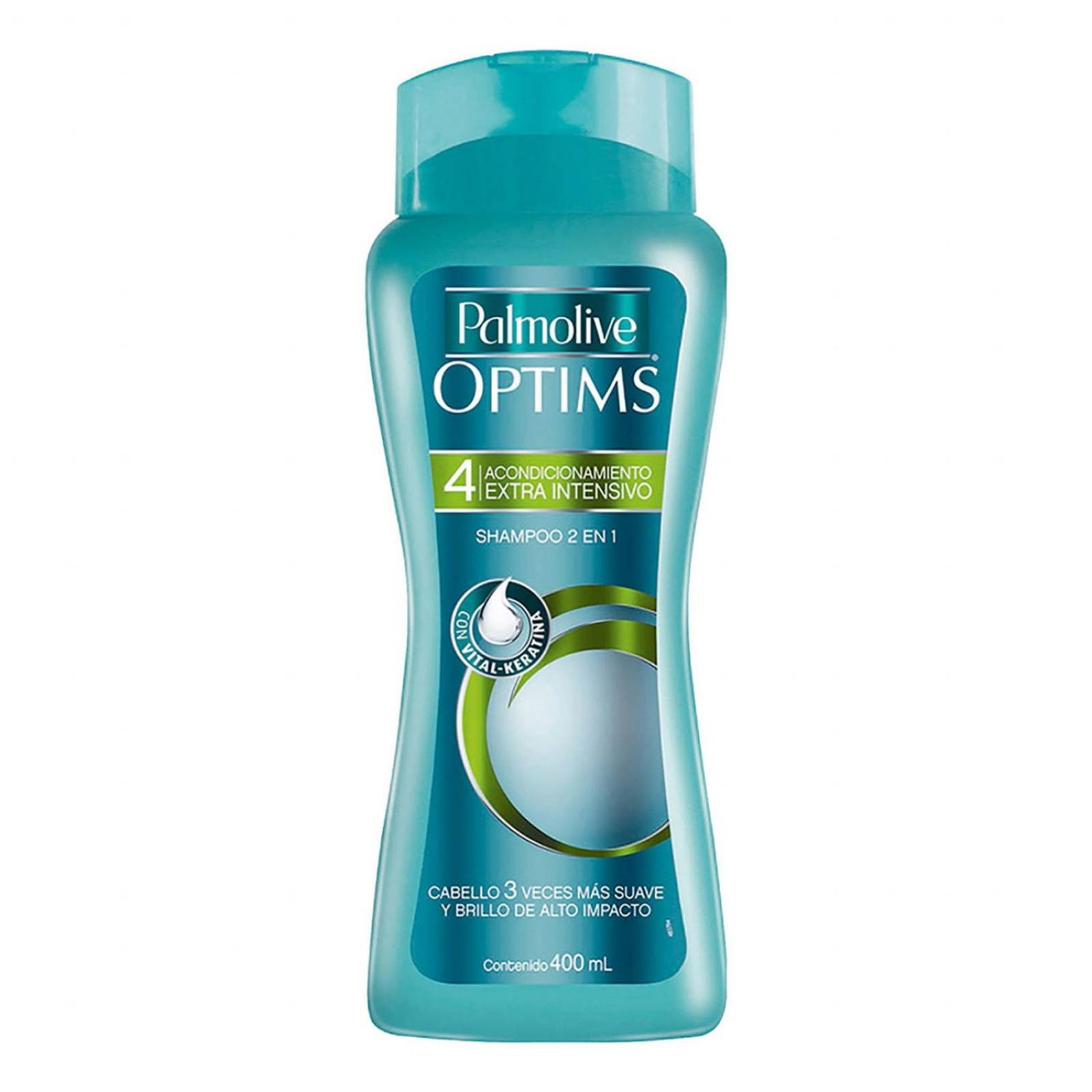 Palmolive Optims 4 Shampoo Extra Intensivo 2 En 1 Frasco Con 400 mL 