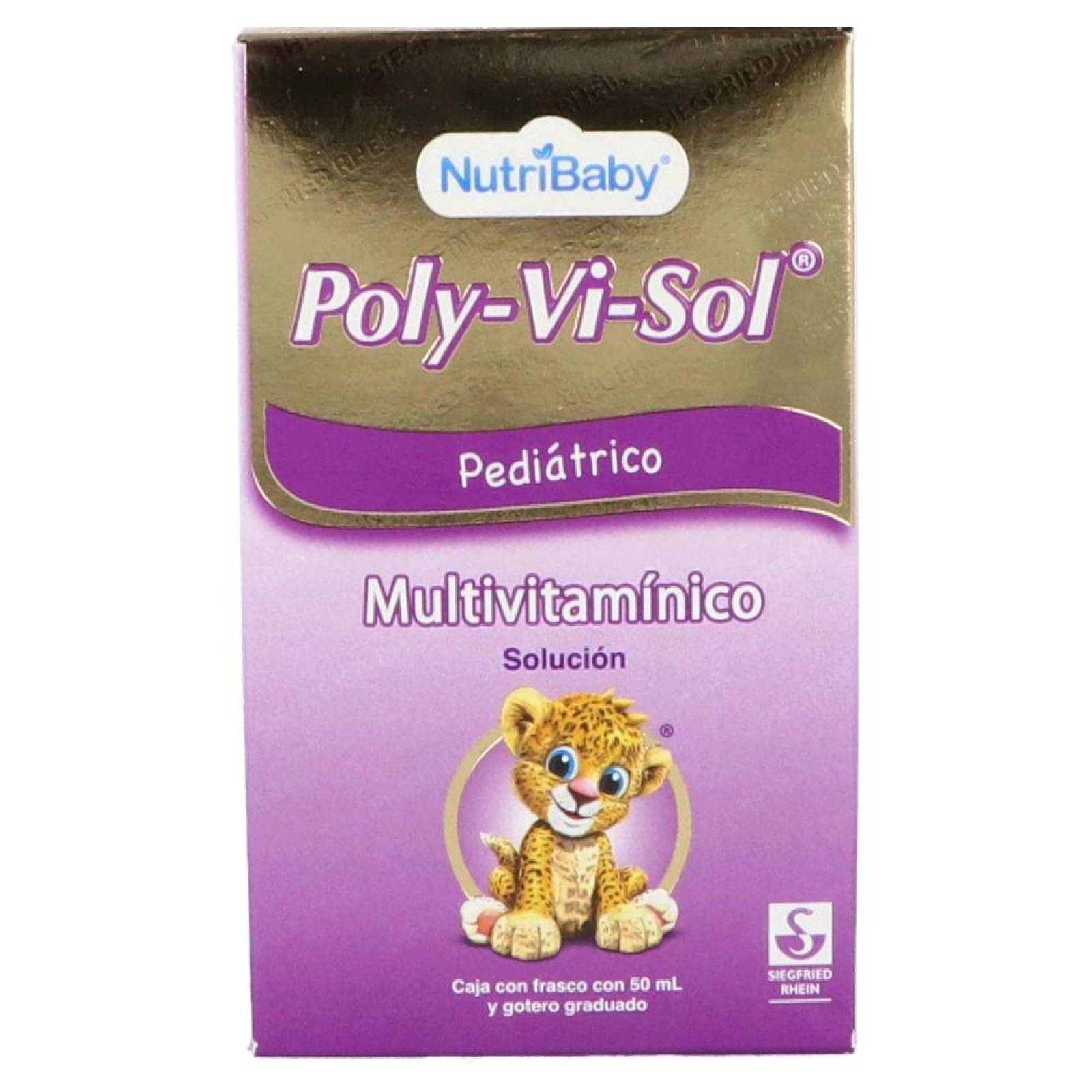NutriBaby Poly-Vi-Sol Solución Pediátrica Caja Con Frasco Con 50 mL 