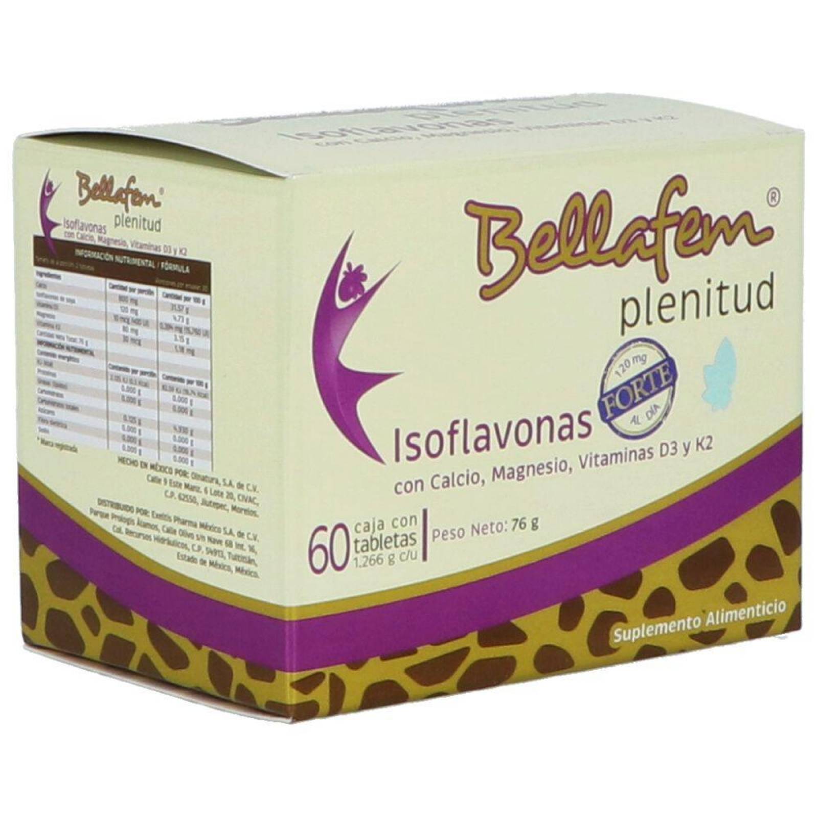 Bellafem Plenitud Lata Con 60 Tabletas 