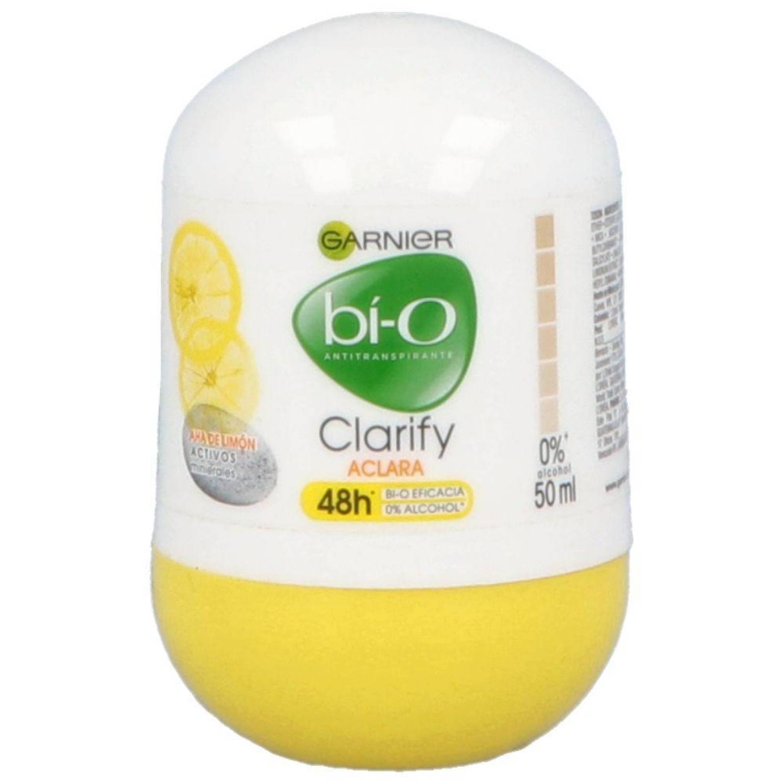 Antitranspirante Garnier Bí-O Clarify 48H Roll-On Con 50 mL 