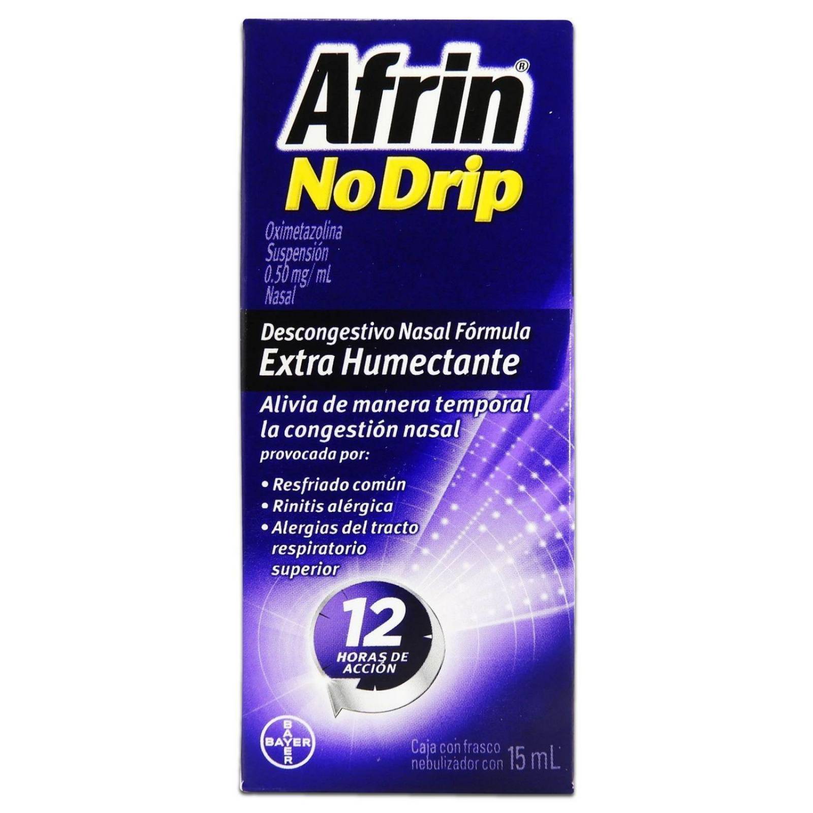 Afrin No Drip Caja Con Frasco De 15 mL 