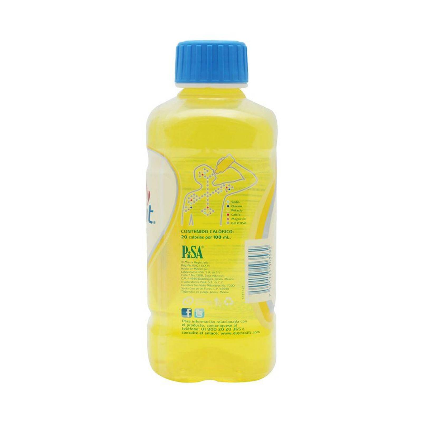 Electrolit Suero Rehidratante Botella Con 625mL Sabor Piña 
