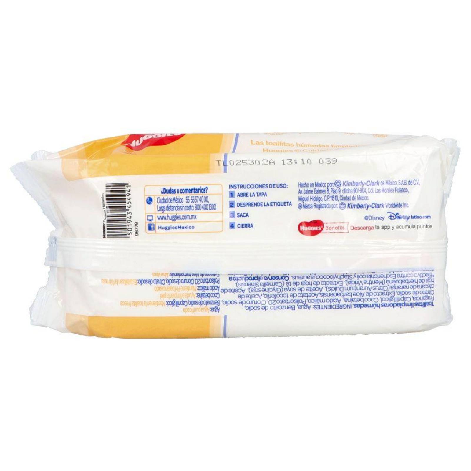 Toallitas Húmedas Huggies Recién Nacido Empaque Con 80 Piezas 