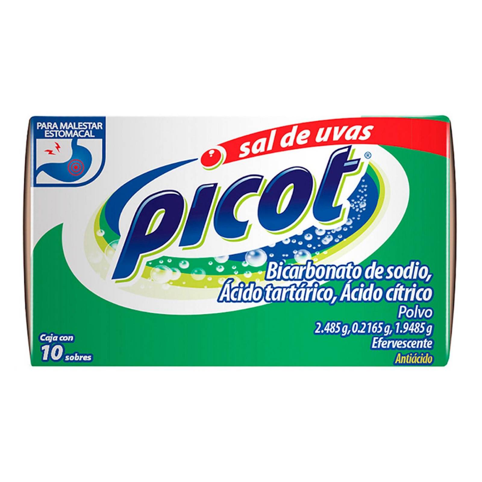 Sal De Uvas Picot Antiácido 5 g Caja Con 10 Sobres 