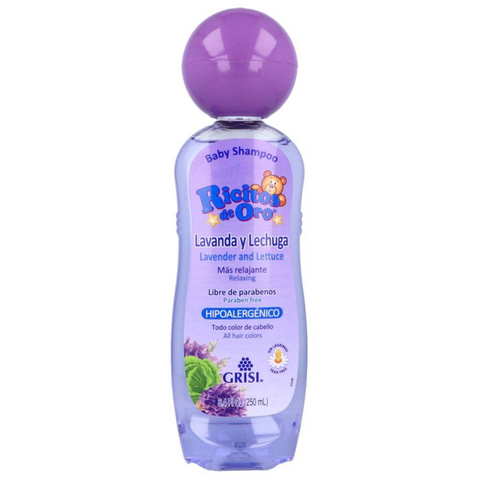 Baby Shampoo Ricitos De Oro Lavanda Y Lechuga Botella Con 250mL 