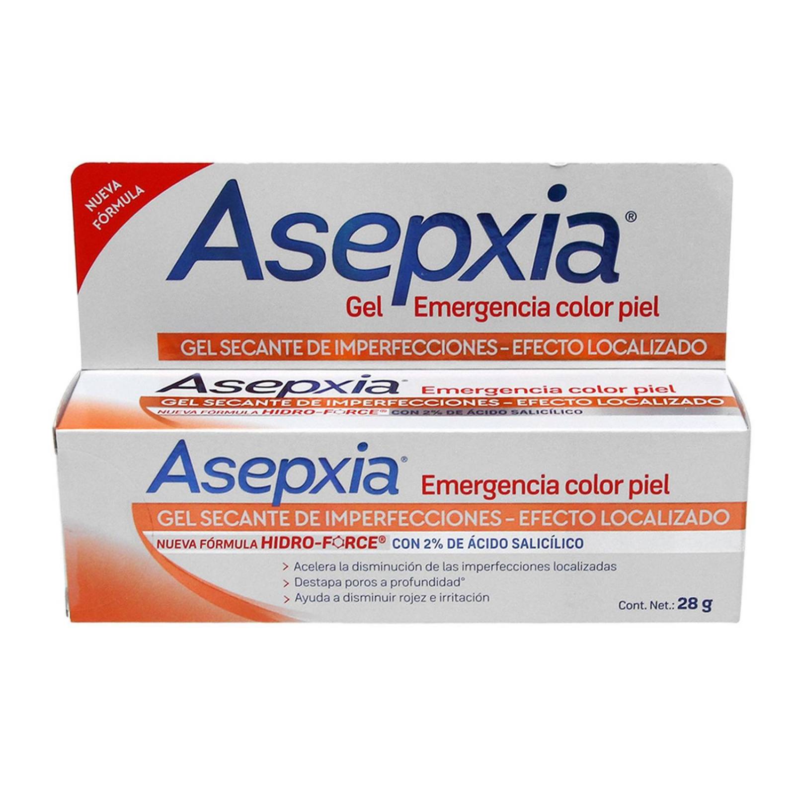 Asepxia Emergencia Color Piel Tubo Con 28 g 