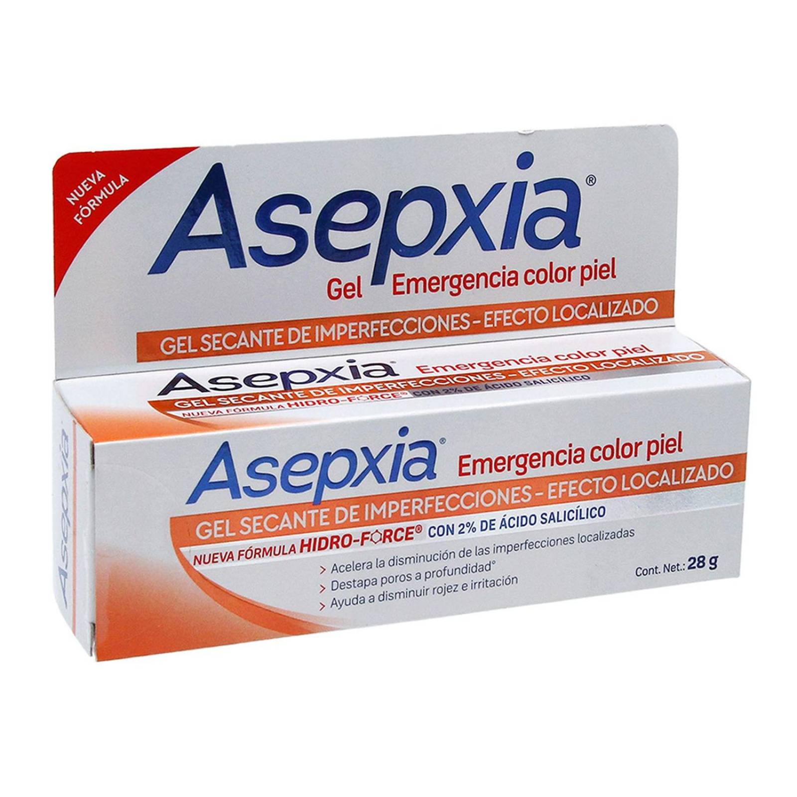 Asepxia Emergencia Color Piel Tubo Con 28 g 