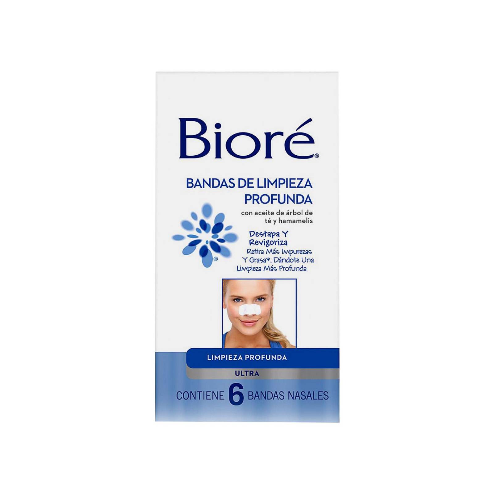Bandas Bioré Limpieza Nasal Profunda 6 Toallas 