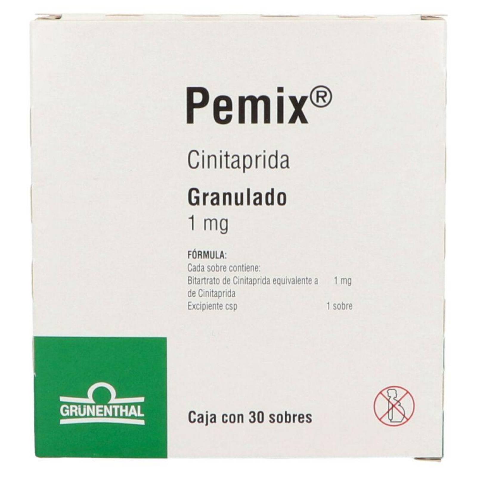 Pemix Granulado 1mg Caja Con 30 Sobres 