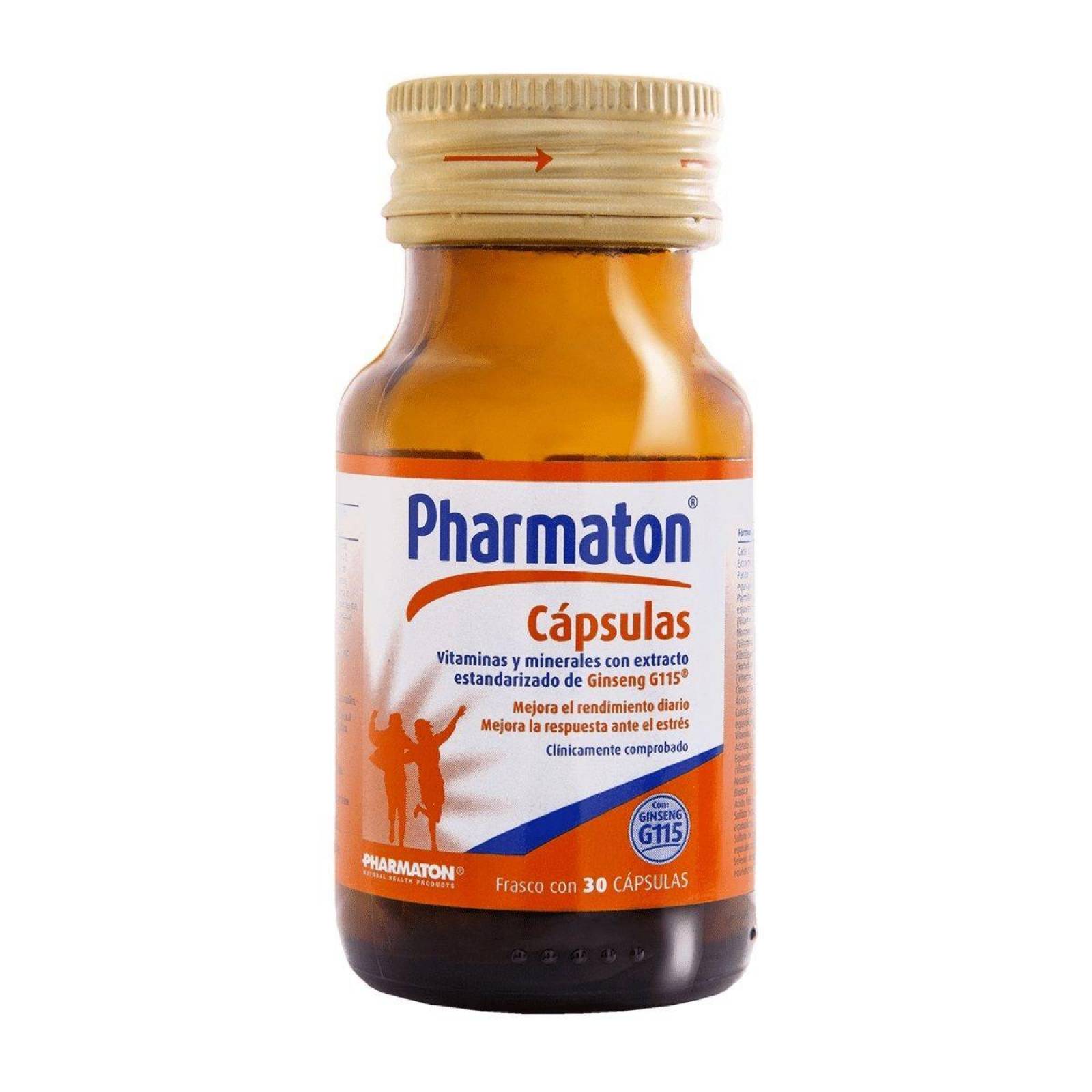 Pharmaton Caja Con Frasco Con 30 Cápsulas 