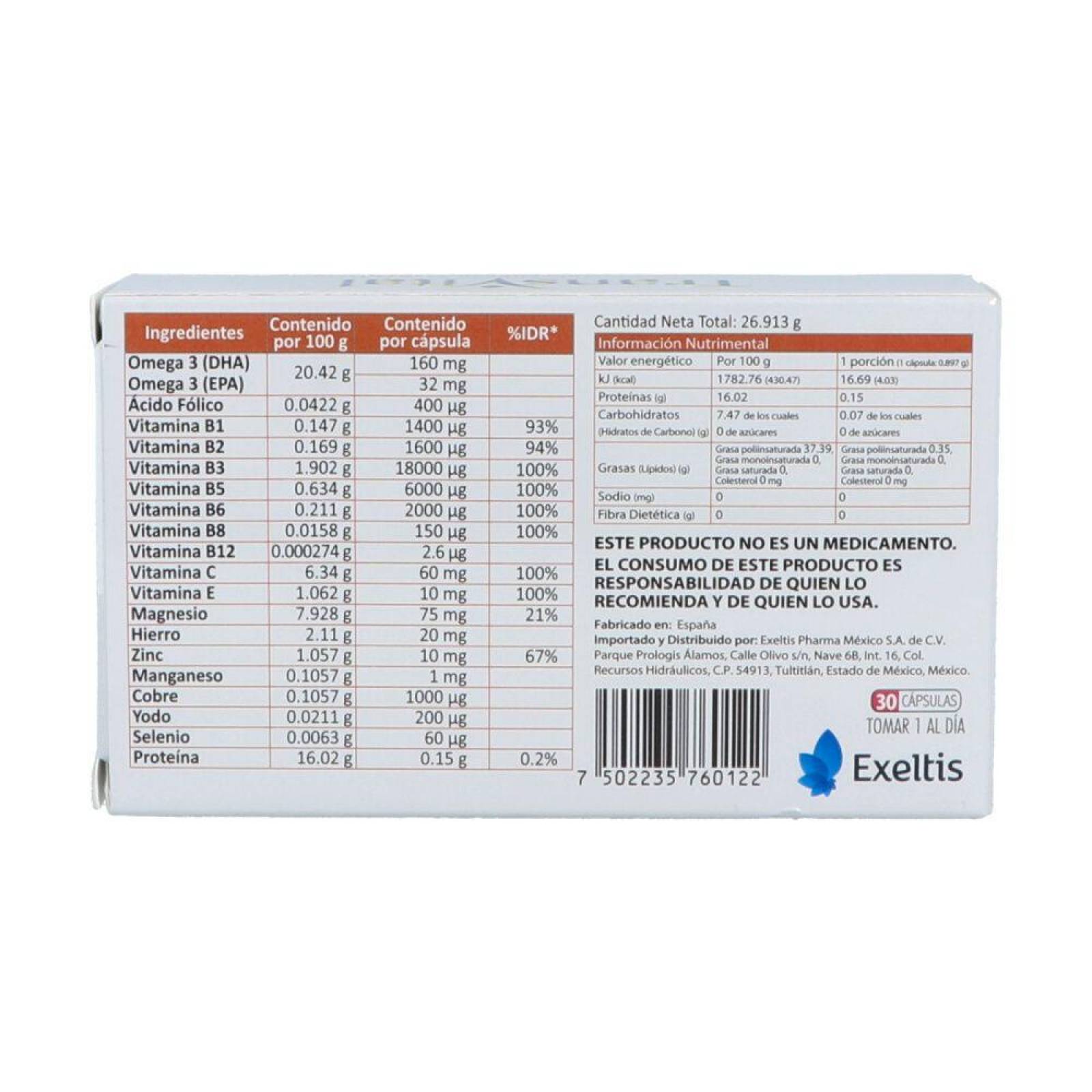 Transvital Caja Con 30 Cápsulas 
