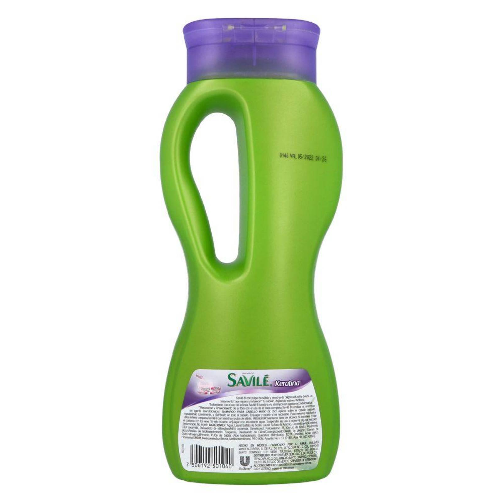 Savilé Keratina Shampoo Botella Con 750mL 