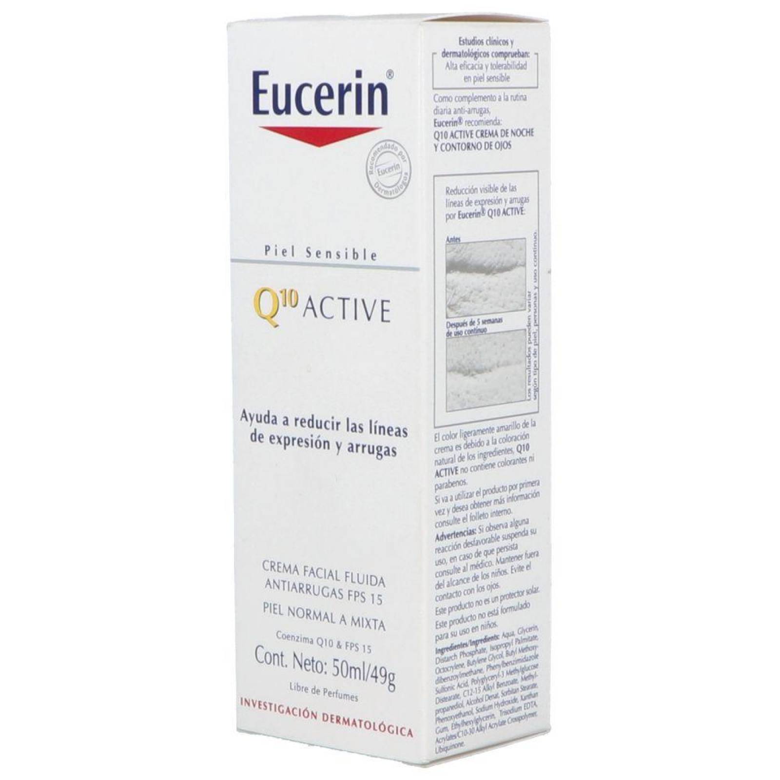 Eucerin Q10 Anti-Arrugas Caja Con Frasco Con 50 mL Crema 
