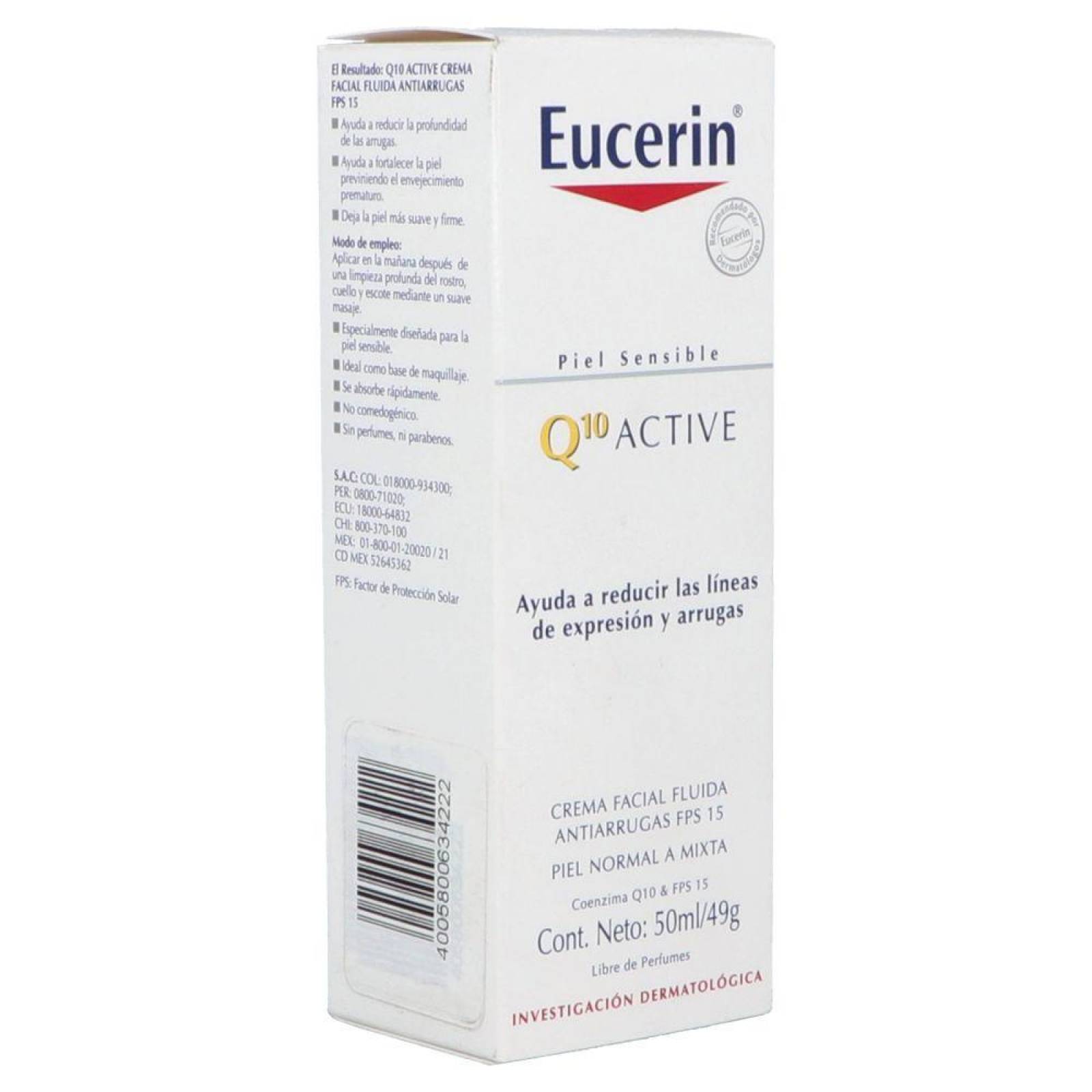 Eucerin Q10 Anti-Arrugas Caja Con Frasco Con 50 mL Crema 