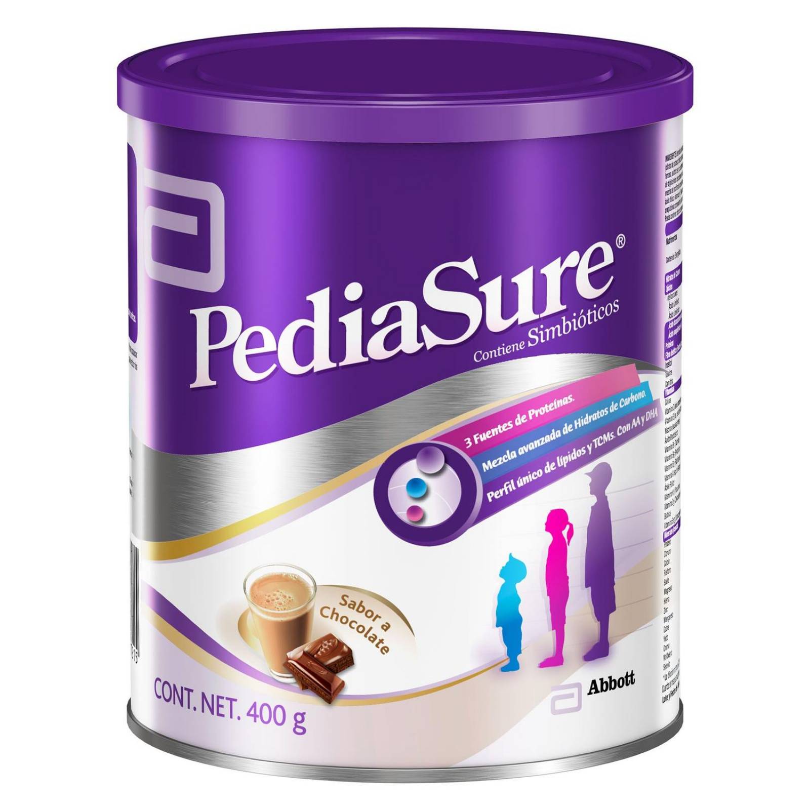 PediaSure En Polvo Lata Con 400 g - Sabor Chocolate 