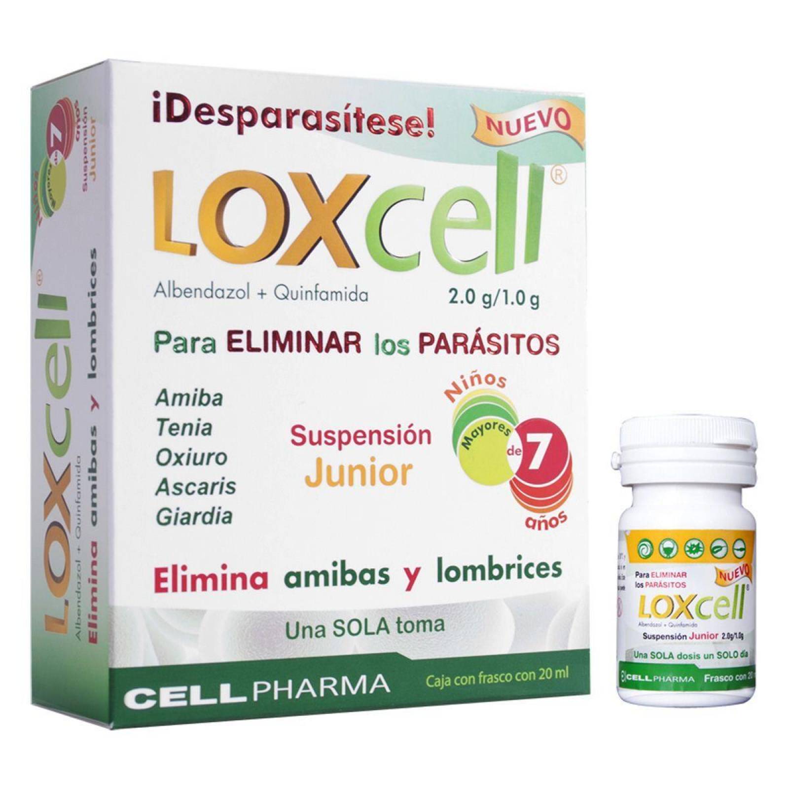 Loxcell Suspensión Junior Caja Con Frasco Con 20 mL 