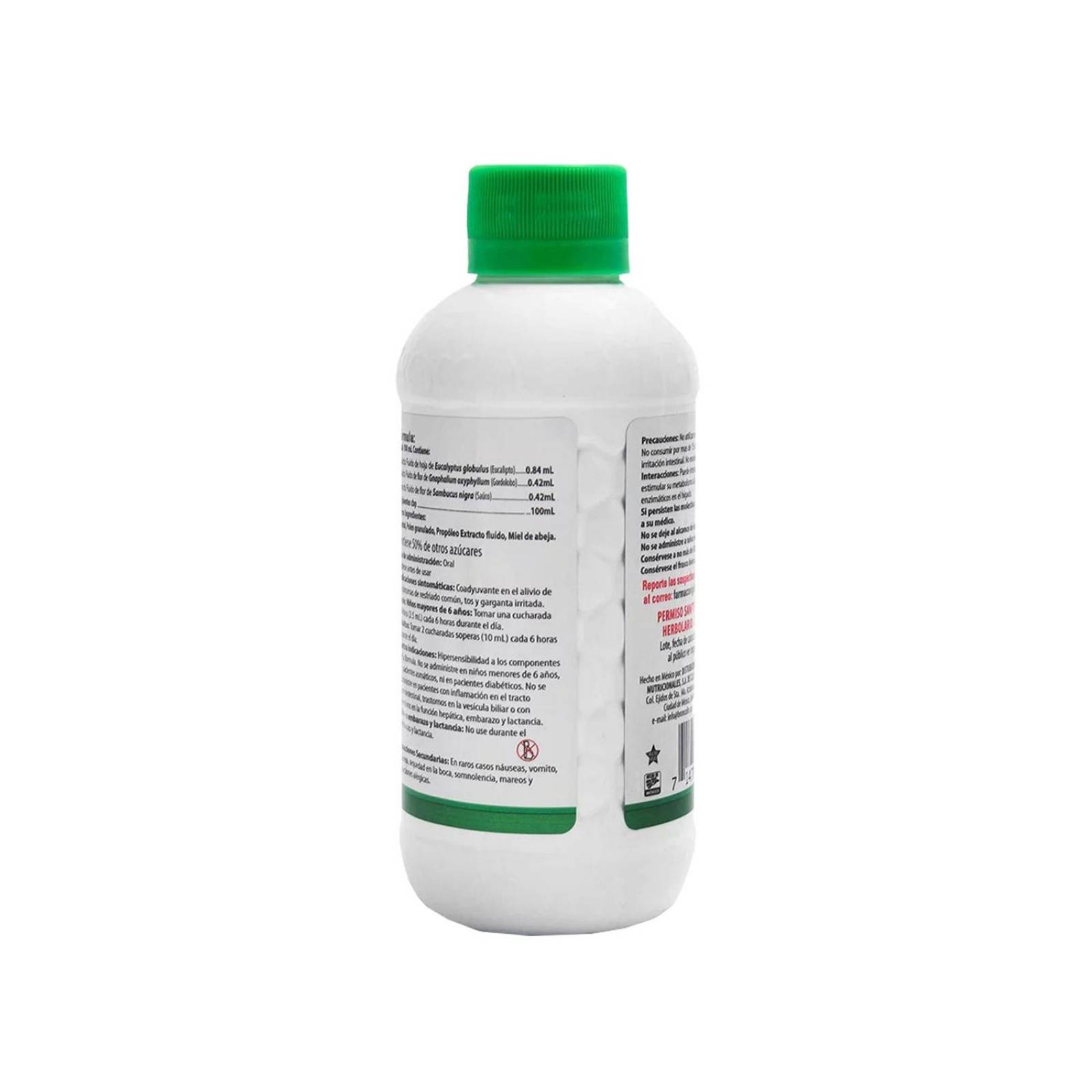 Broncolin Etiqueta Verde Jarabe Frasco Con 250 mL 