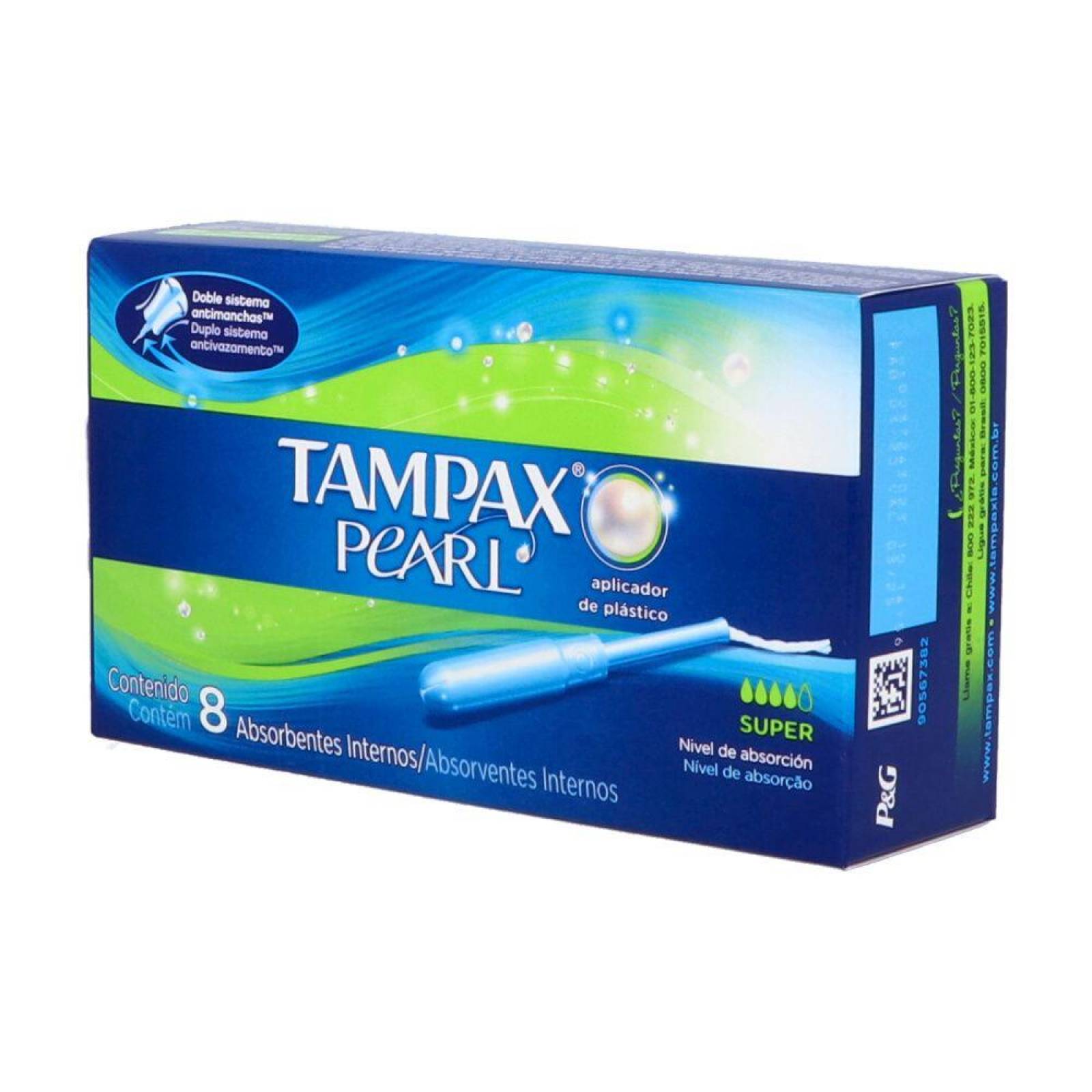 Tampax Pearl Caja Con 8 Absorbentes internos 