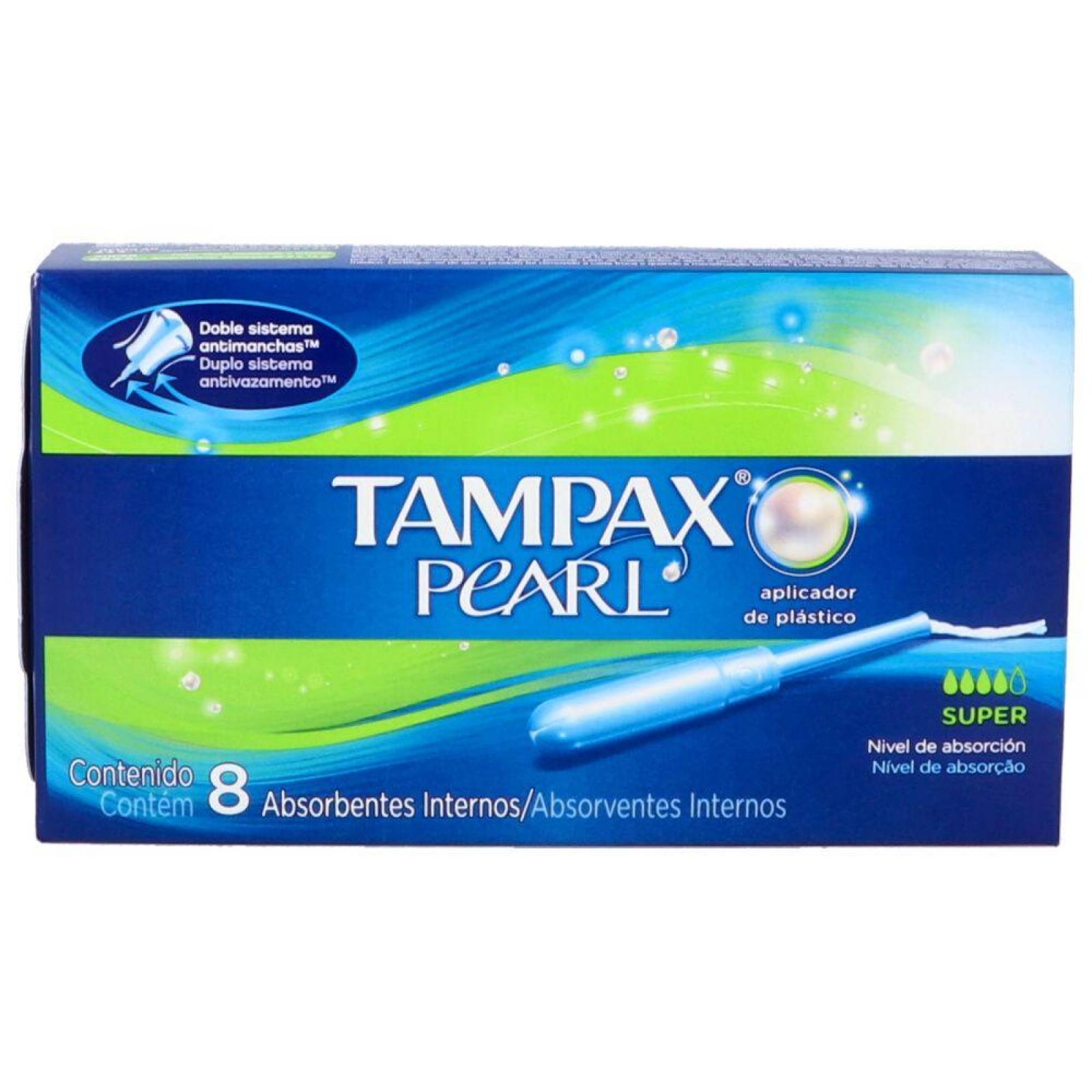 Tampax Pearl Caja Con 8 Absorbentes internos 