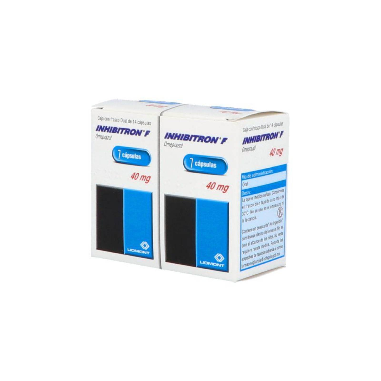 Inhibitron F 40 mg Caja Con Frasco Con 7 Cápsulas 