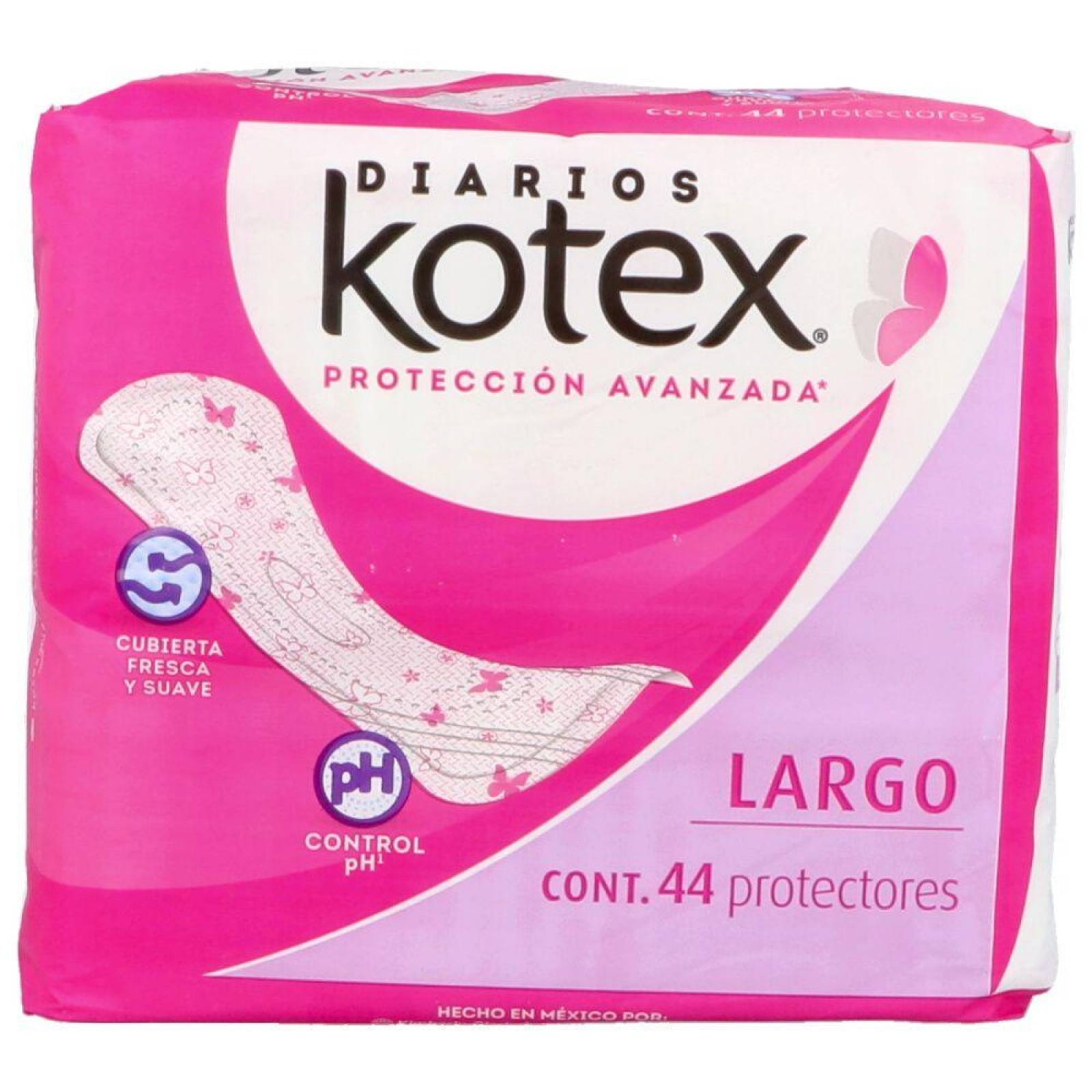 KOTEX PANTIPROTECTORES DIARIOS PAQUETE CON 44 PROTECTORES 
