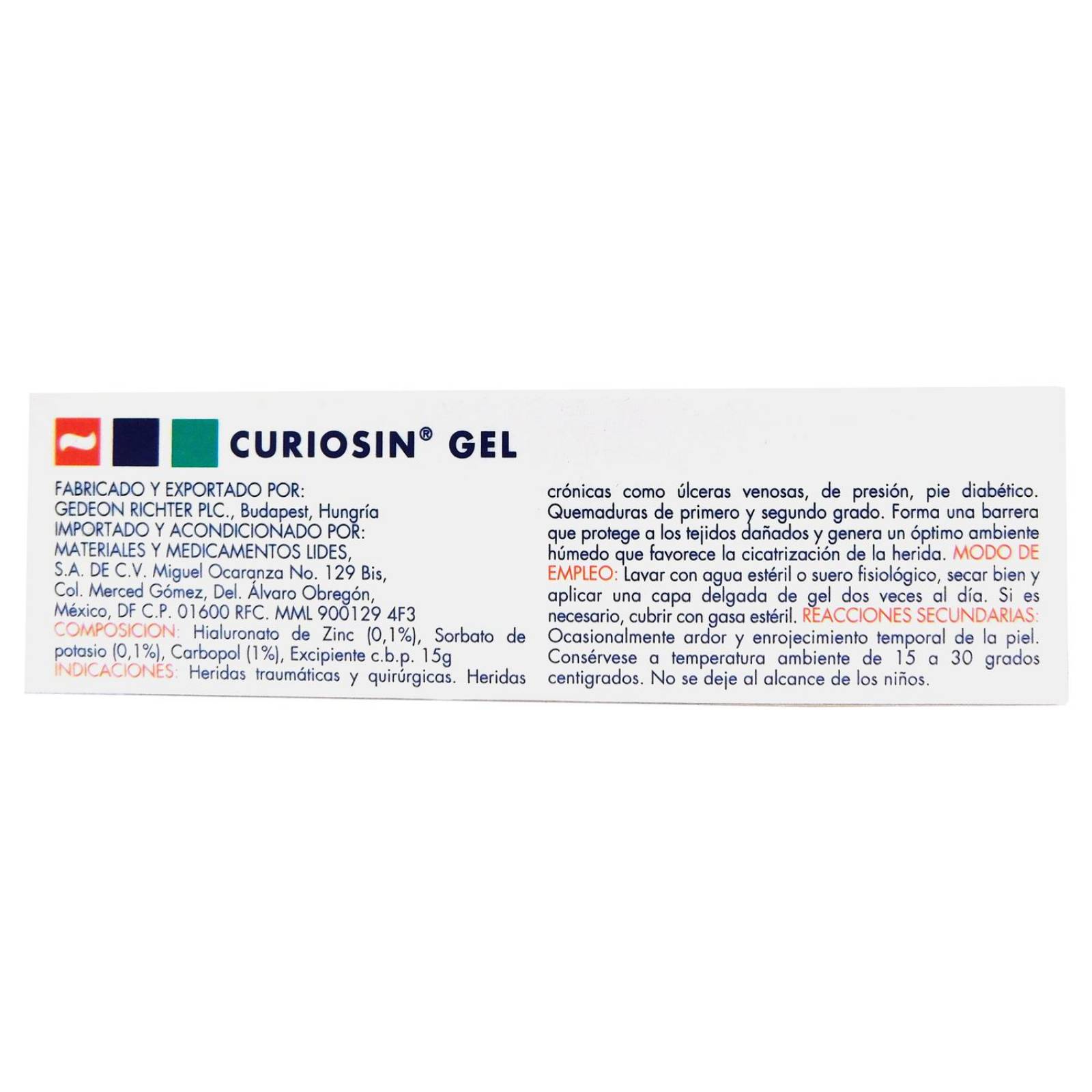 Curiosin Gel Caja Con Tubo Multidosis De 15 g 