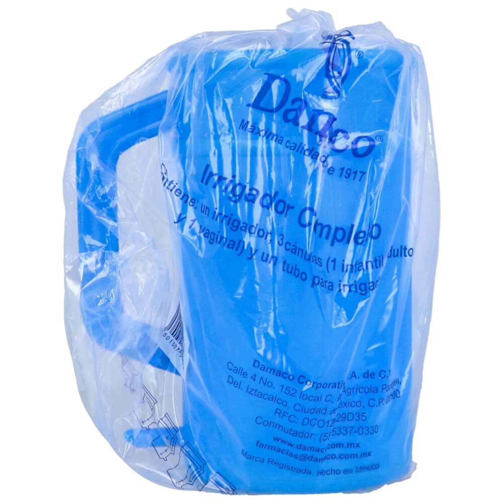 Irrigador Damaco Plástico Frasco Bolsa Con 1 Pieza 